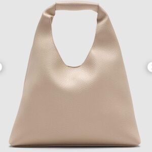 BANANA REPUBLIC Elegant Blush Cream Vegan Mini Slouchy Handbag